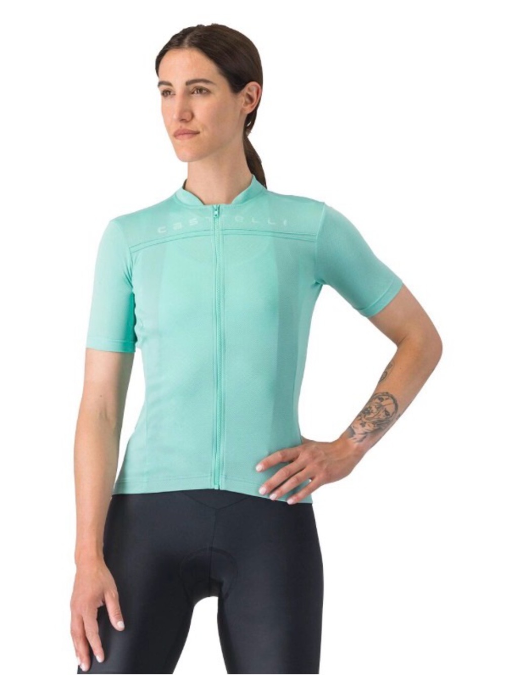 CASTELLI Brand ANIMA 3 SHORT SLEEVE FULL ZIPPER WOMEN'S CYCLING JERSEY